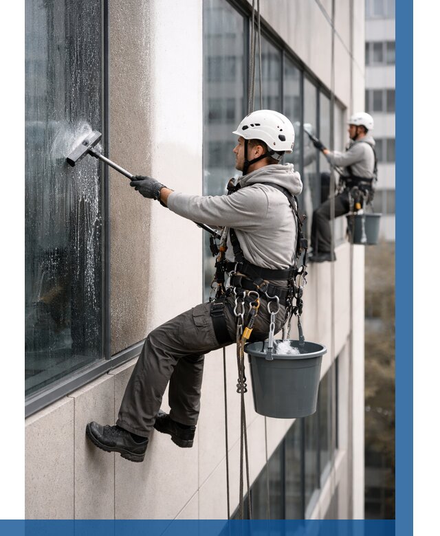 Мойка фасадов зданий в Октябрьском под ключ от 362 р. | ВЫСОТНИК-Ктб