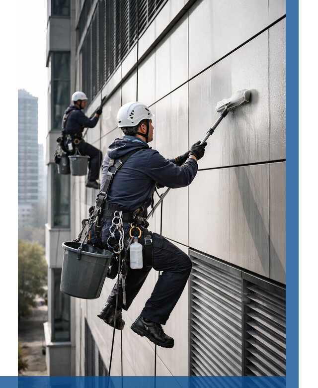 Мойка вентилируемого фасада в Октябрьском от 259 р. | ВЫСОТНИК-Ктб