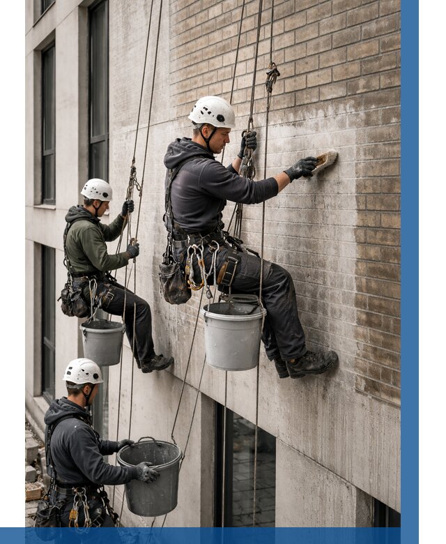 Удаление высолов с фасада в Октябрьском от 259 р. | ВЫСОТНИК-Ктб