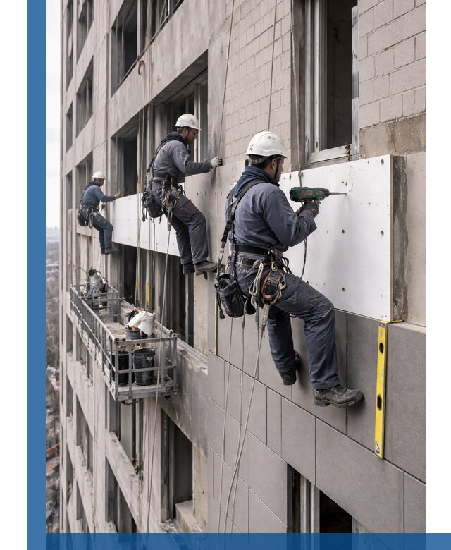 Монтаж фасадных термопанелей высокого качества в Октябрьском