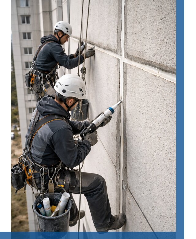 Герметизация межпанельных швов в Октябрьском от 725 р. | ВЫСОТНИК-Ктб