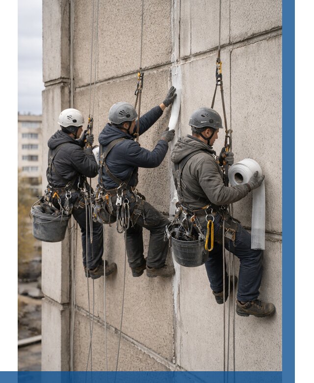 Ремонт межпанельных швов в Октябрьском от 777 р. | ВЫСОТНИК-Ктб