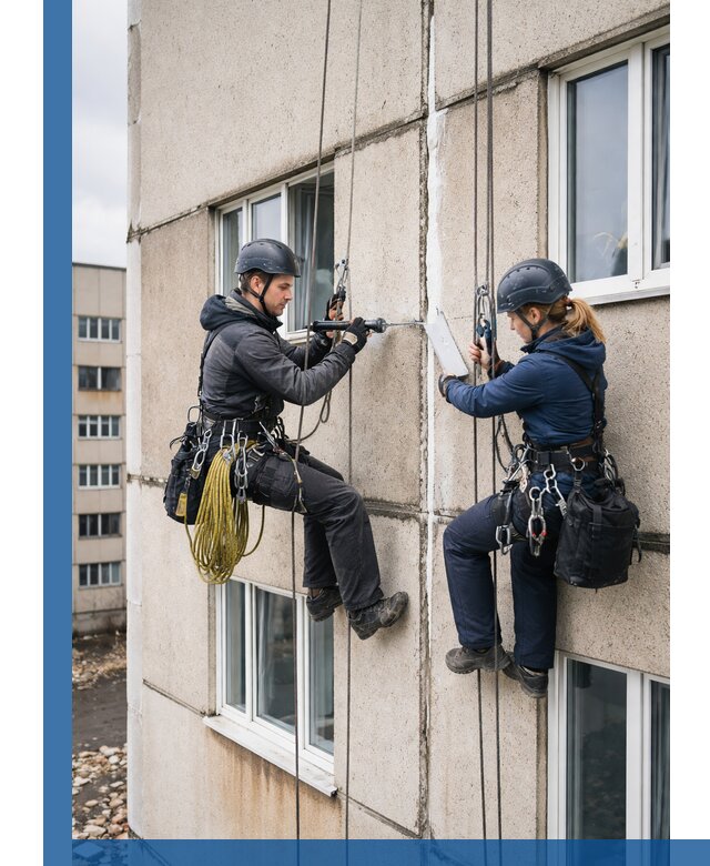 Герметизация межпанельных швов тёплым швом в Октябрьском