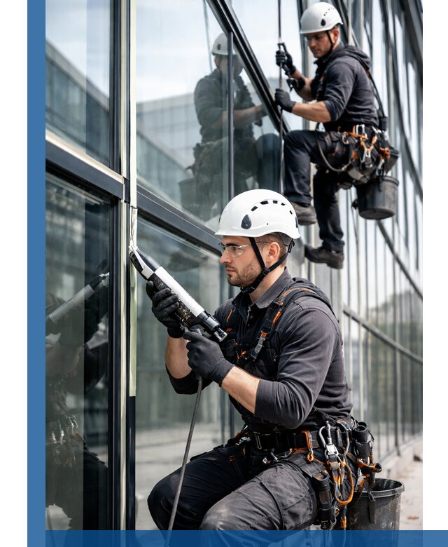 Герметизация витражных швов в Октябрьском для зданий и фасадов