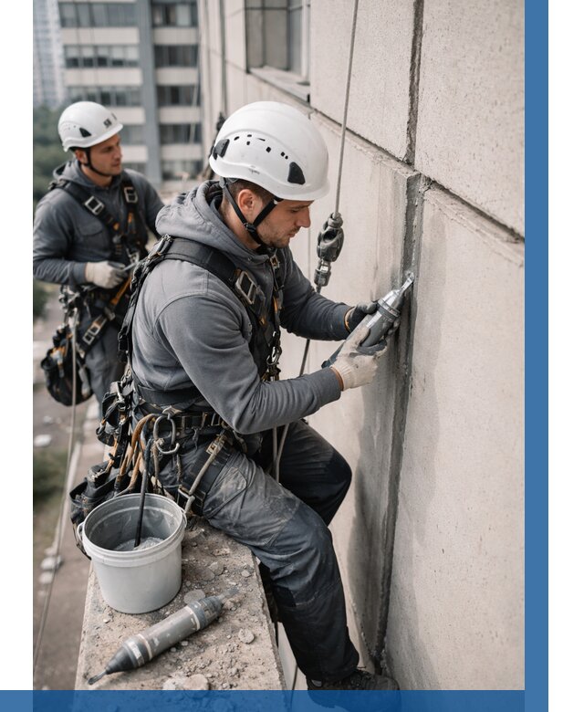 Ремонт деформационных швов здания в Октябрьском от 1036 р. | ВЫСОТНИК-Ктб