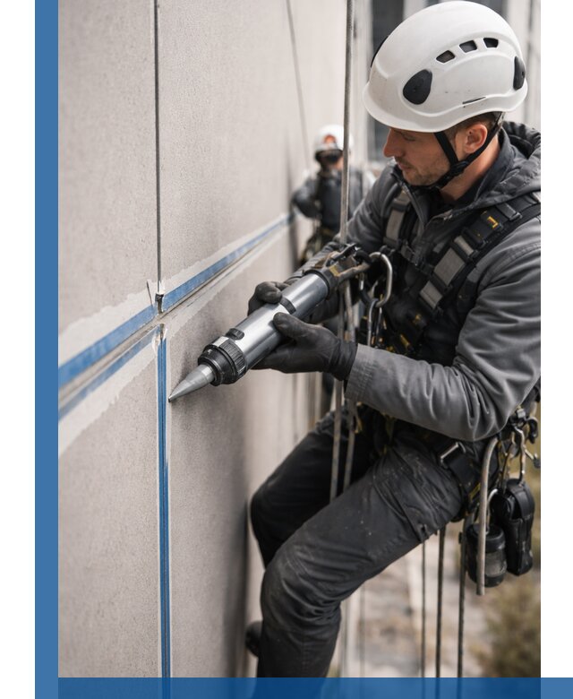 Герметизация стыков фасадных панелей в Октябрьском качественно и быстро