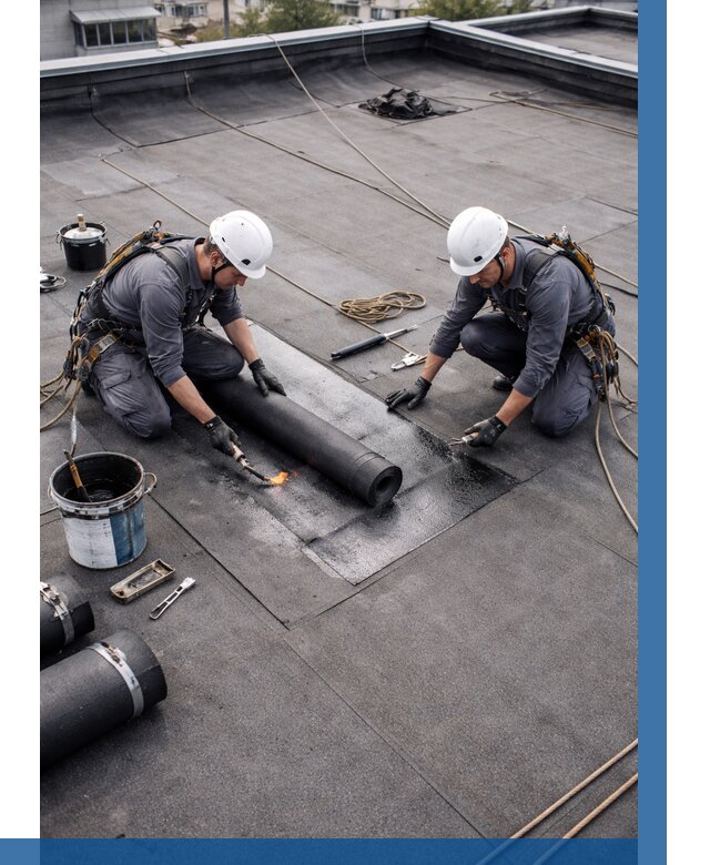 Ремонт мягкой кровли под ключ в Октябрьском от 725 р. | ВЫСОТНИК-Ктб