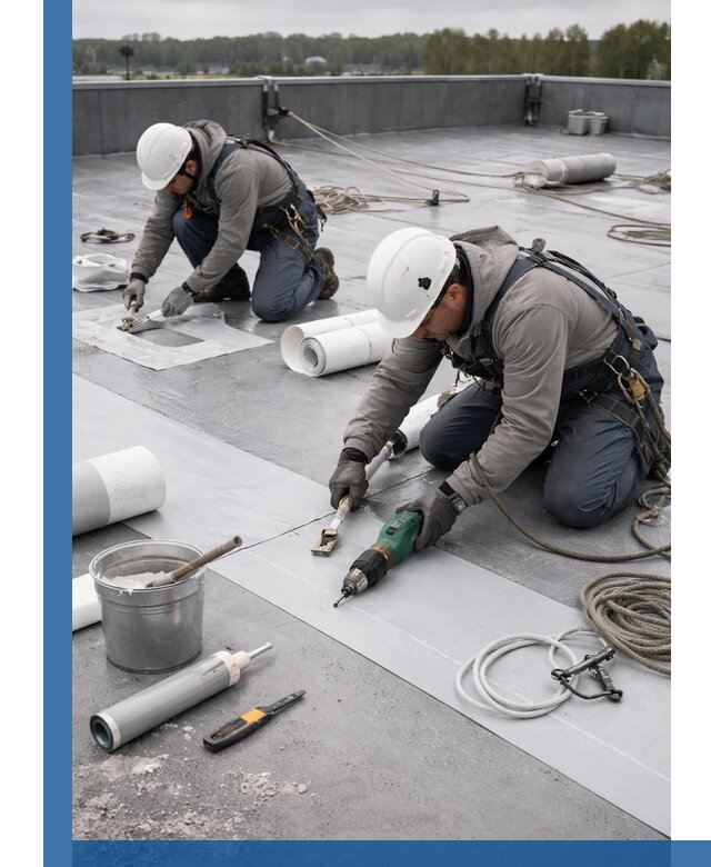 Ремонт мембранной кровли в Октябрьском качественно и с гарантией