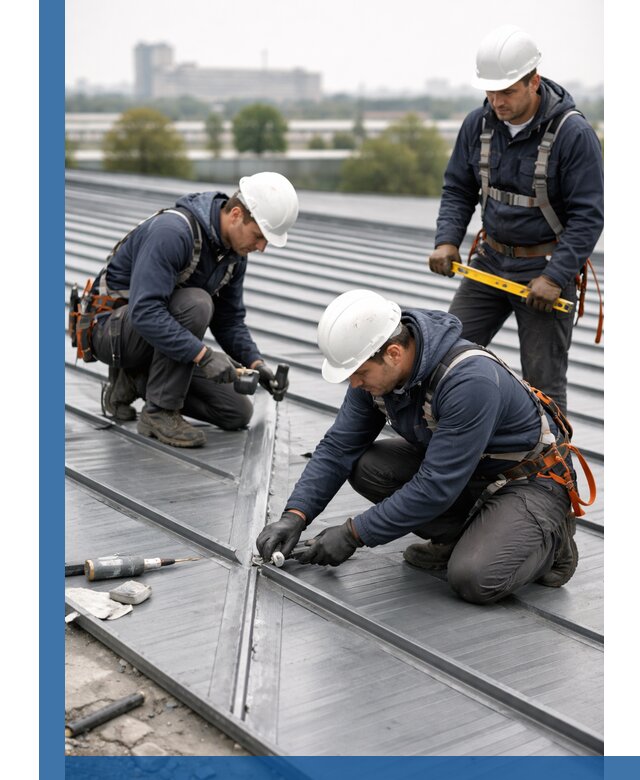 Ремонт фальцевой кровли в Октябрьском срочно и качественно