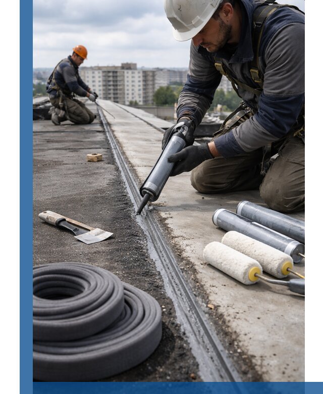 Герметизация швов кровли в Октябрьском с гарантией герметичности