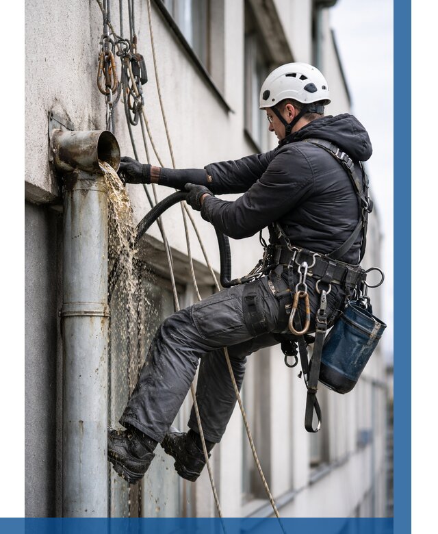 Прочистка водосточных труб в Октябрьском от 3625 р. | ВЫСОТНИК-Ктб