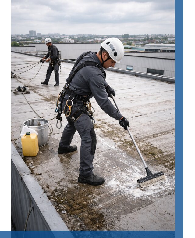 Очистка крыши по графику в Октябрьском от 7768 р. | ВЫСОТНИК-Ктб