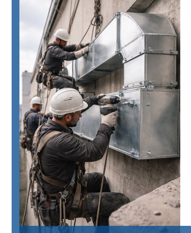 Профессиональный монтаж вентиляционных коробов в Октябрьском под ключ