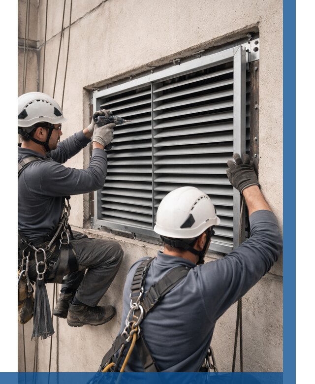 Монтаж вентиляционных решеток в Октябрьском от 4661 р. | ВЫСОТНИК-Ктб