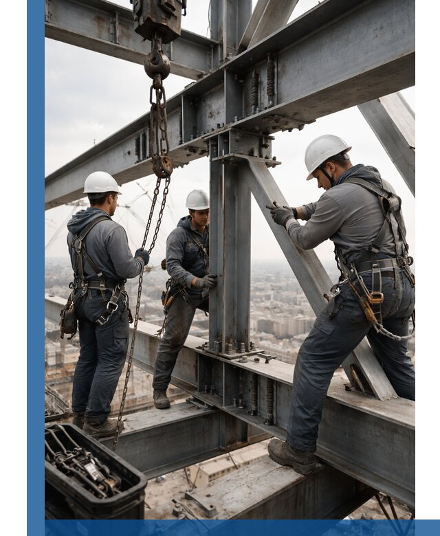 Профессиональный монтаж металлоконструкций на высоте в Октябрьском