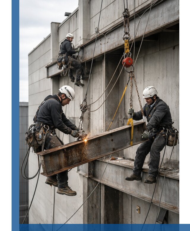 Демонтаж металлоконструкций на высоте в Октябрьском под ключ