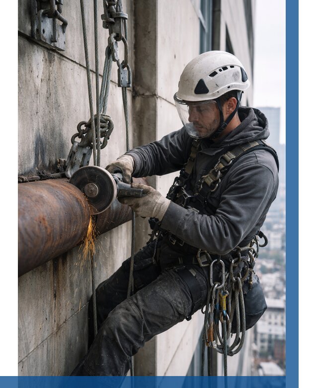 Резка металла на высоте в Октябрьском по цене от 4661 р. | ВЫСОТНИК-Ктб