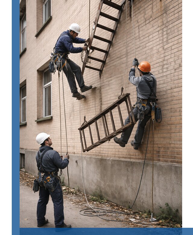 Демонтаж пожарной лестницы в Октябрьском быстро и безопасно