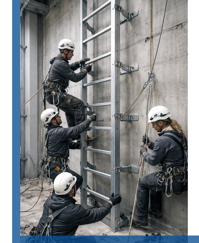 Монтаж металлических лестниц в Октябрьском под ключ со гарантией