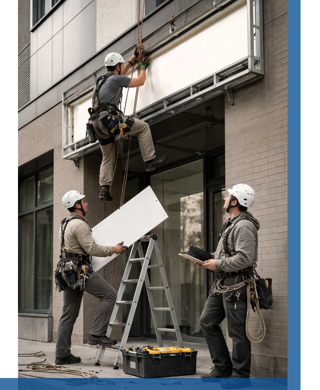 Монтаж светового короба в Октябрьском от 6732 р. | ВЫСОТНИК-Ктб