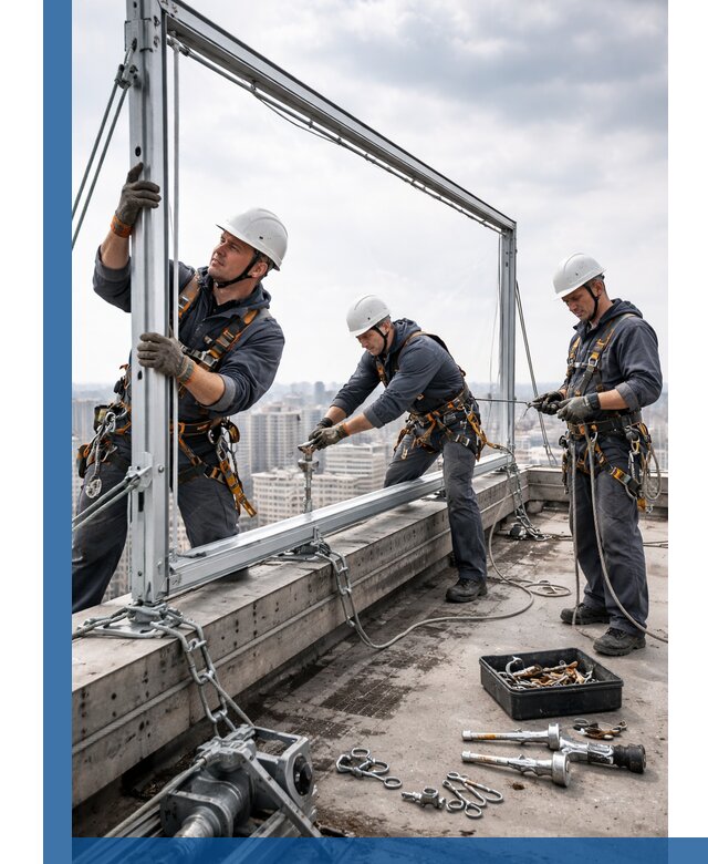 Монтаж крышных рекламных конструкций под ключ в Октябрьском