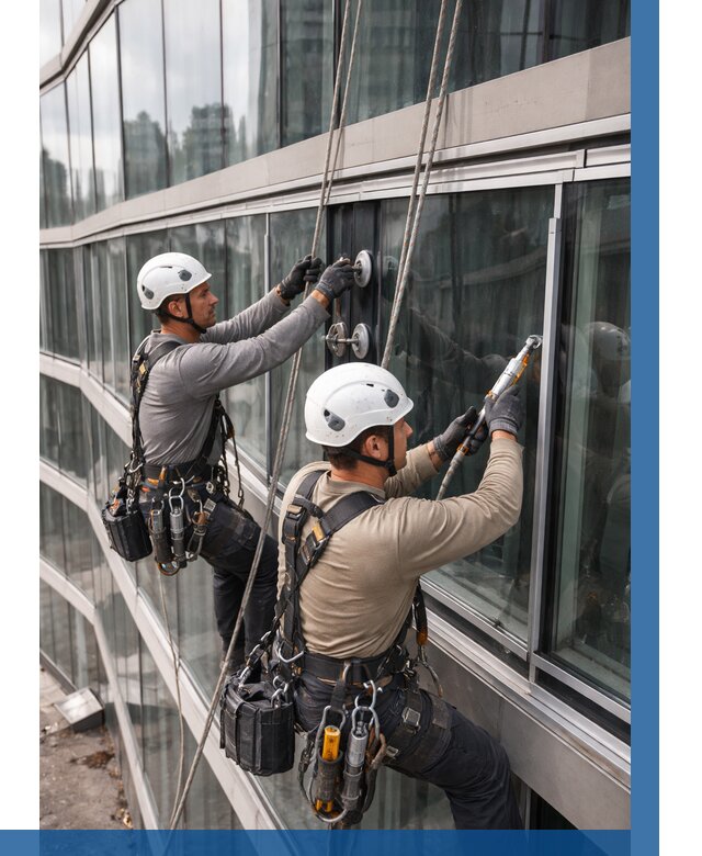 Радиусное остекление фасада в Октябрьском от 12428 р. | ВЫСОТНИК-Ктб