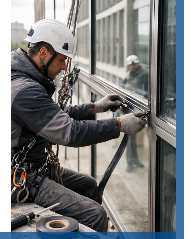 Ремонт витражных конструкций в Октябрьском от 3625 р. | ВЫСОТНИК-Ктб