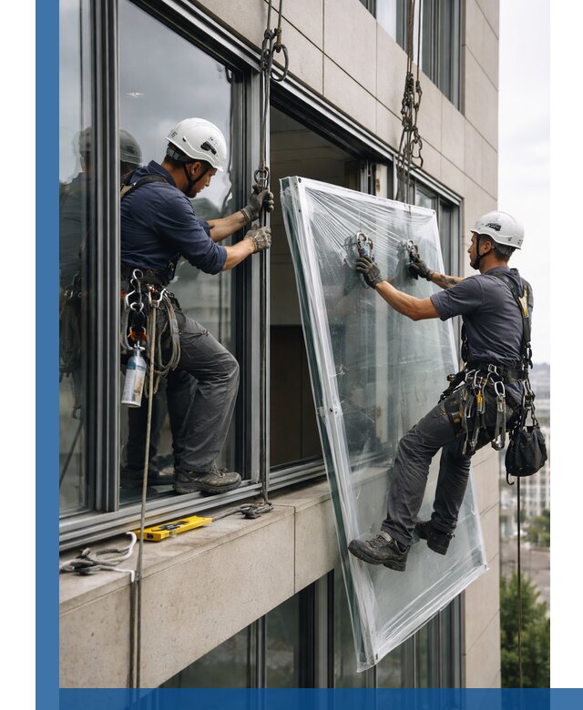 Профессиональная замена стекла в витраже в Октябрьском с гарантией