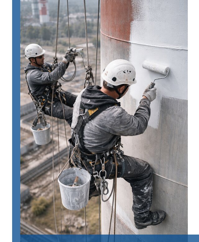 Покраска дымовых труб в Октябрьском: антикоррозийная защита и восстановление