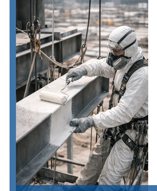 Профессиональная огнезащитная обработка металлоконструкций в Октябрьском