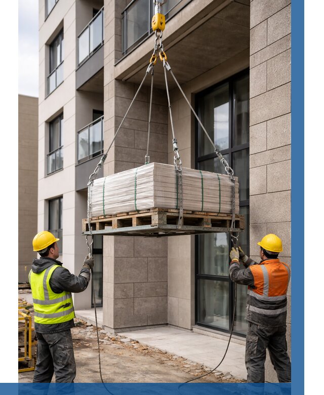 Подъем керамогранита на этаж в Октябрьском от 3625 р. | ВЫСОТНИК-Ктб