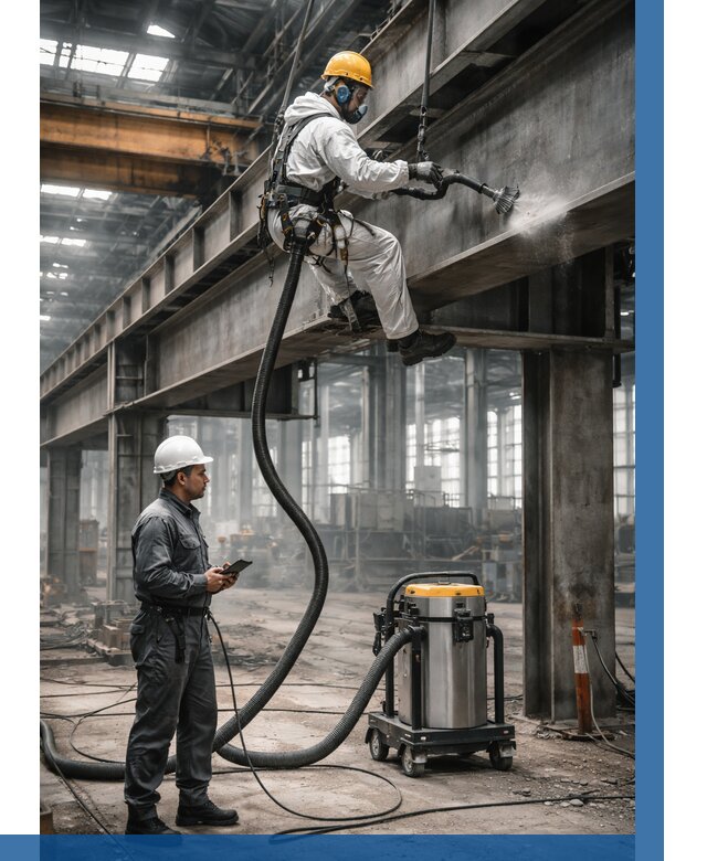 Обеспыливание конструкций в цехе в Октябрьском от 4350 р. | ВЫСОТНИК-Ктб