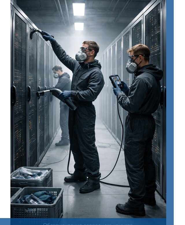 Обеспыливание серверной комнаты в Октябрьском от 4661 р. | ВЫСОТНИК-Ктб