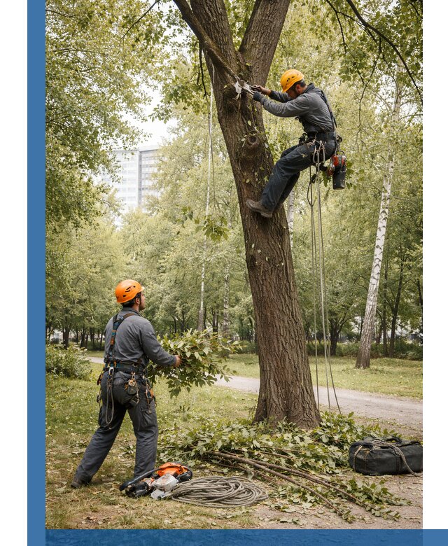 Санитарная обрезка деревьев в Октябрьском, профессионально и безопасно