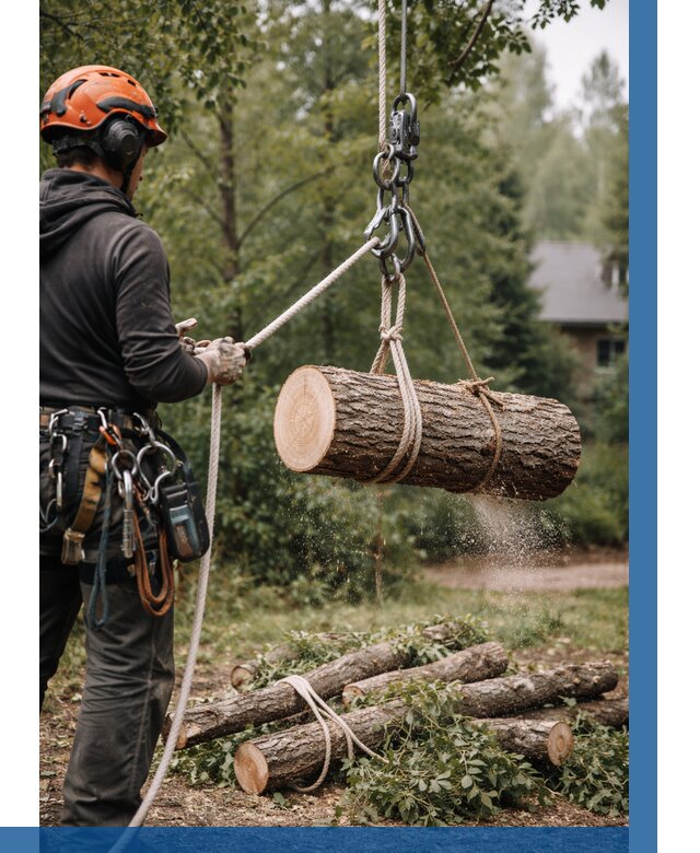 Валка деревьев частями в Октябрьском от 7768 р. | ВЫСОТНИК-Ктб