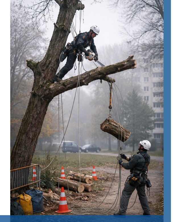Удаление аварийных деревьев в Октябрьском от 15536 р. | ВЫСОТНИК-Ктб