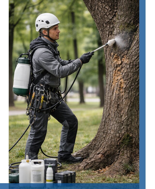 Обработка деревьев от вредителей в Октябрьском от 4661 р. | ВЫСОТНИК-Ктб