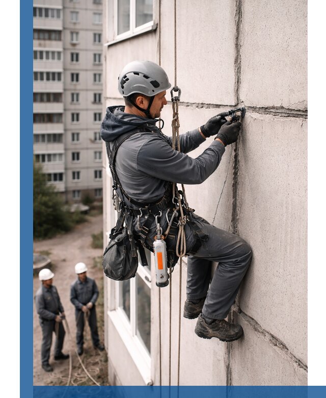 Обследование межпанельных швов и герметизация в Октябрьском